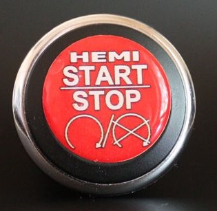 3D Start Button Decal Overlay Red White Hemi Start Image